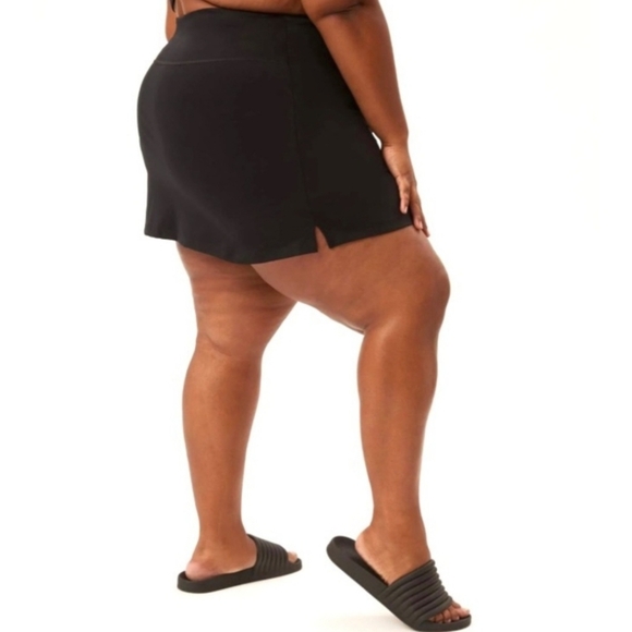 Girlfriend Collective Black Sporty High Rise Compressive Skirt/Skort Sz 5X NEW - Picture 3 of 12
